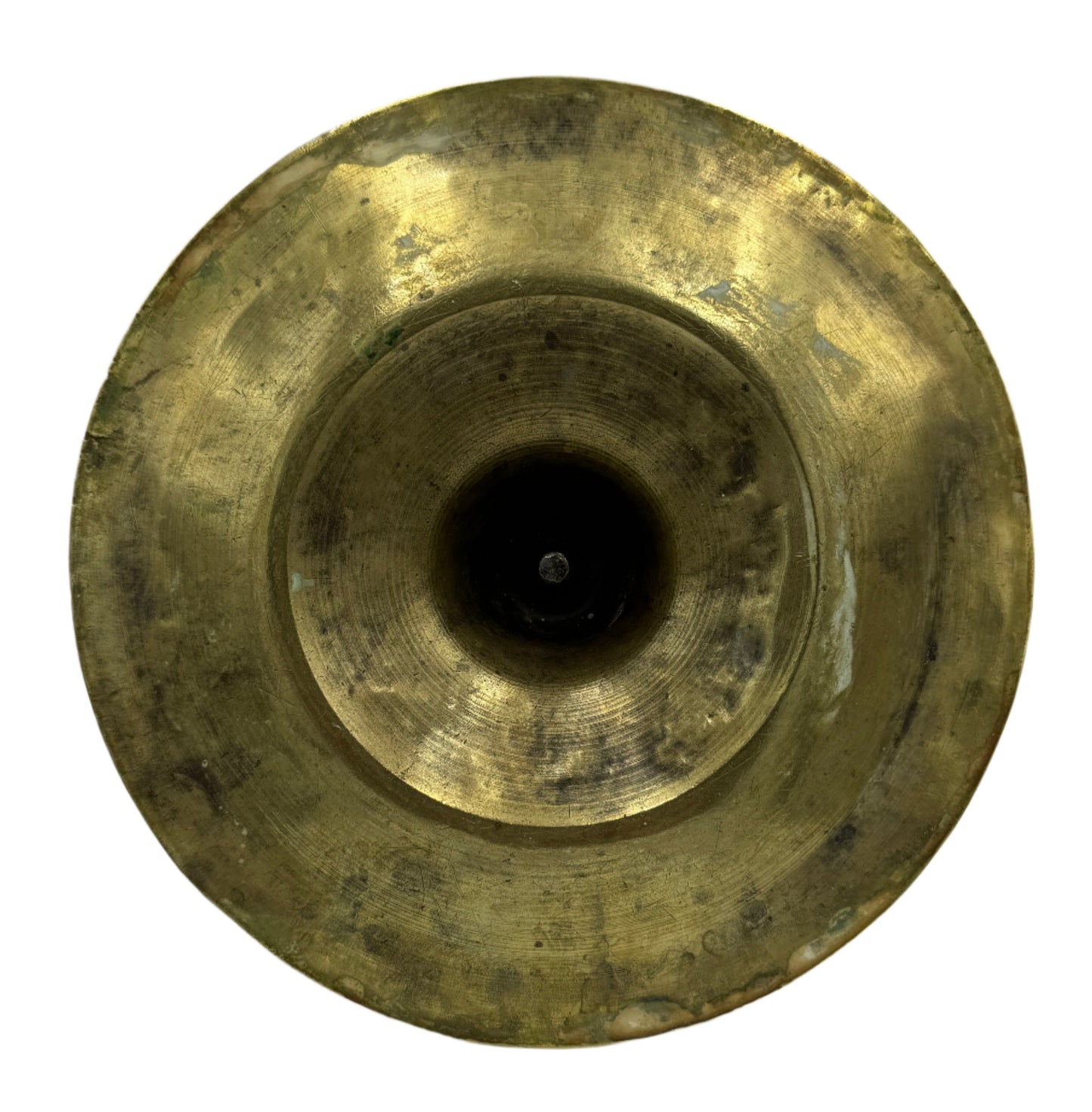 Antique 18th-Century English Brass Chamberstick Candlestick