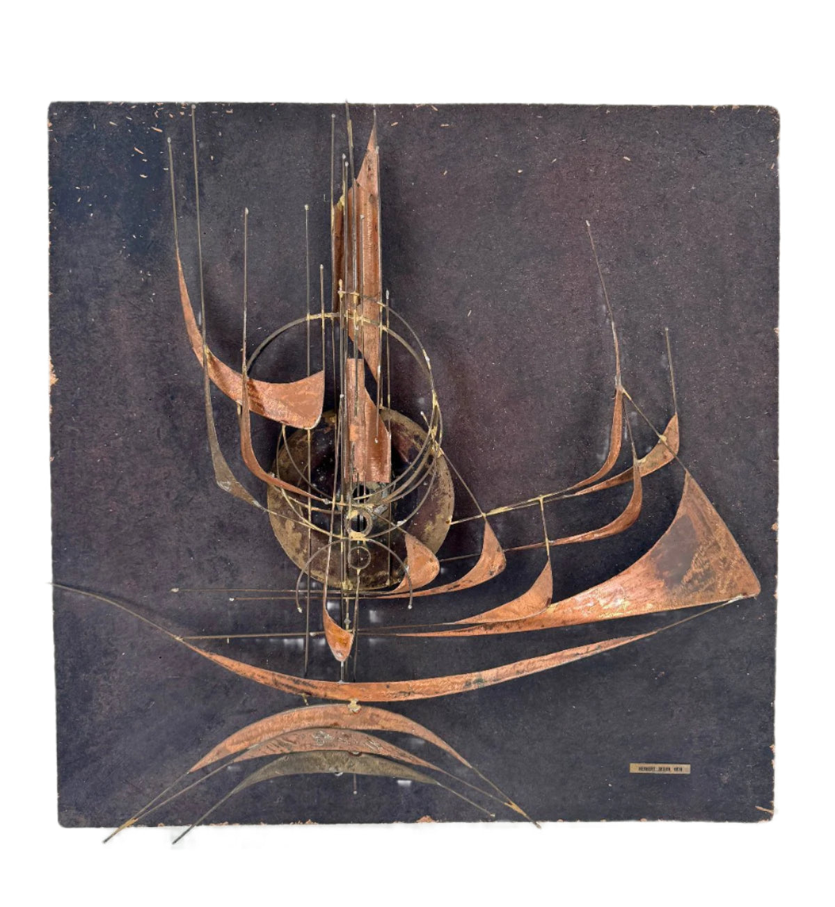 Herbert Seiler – “Free Form” Wall Sculpture (1974) | Mid-Century Modern Abstract Art