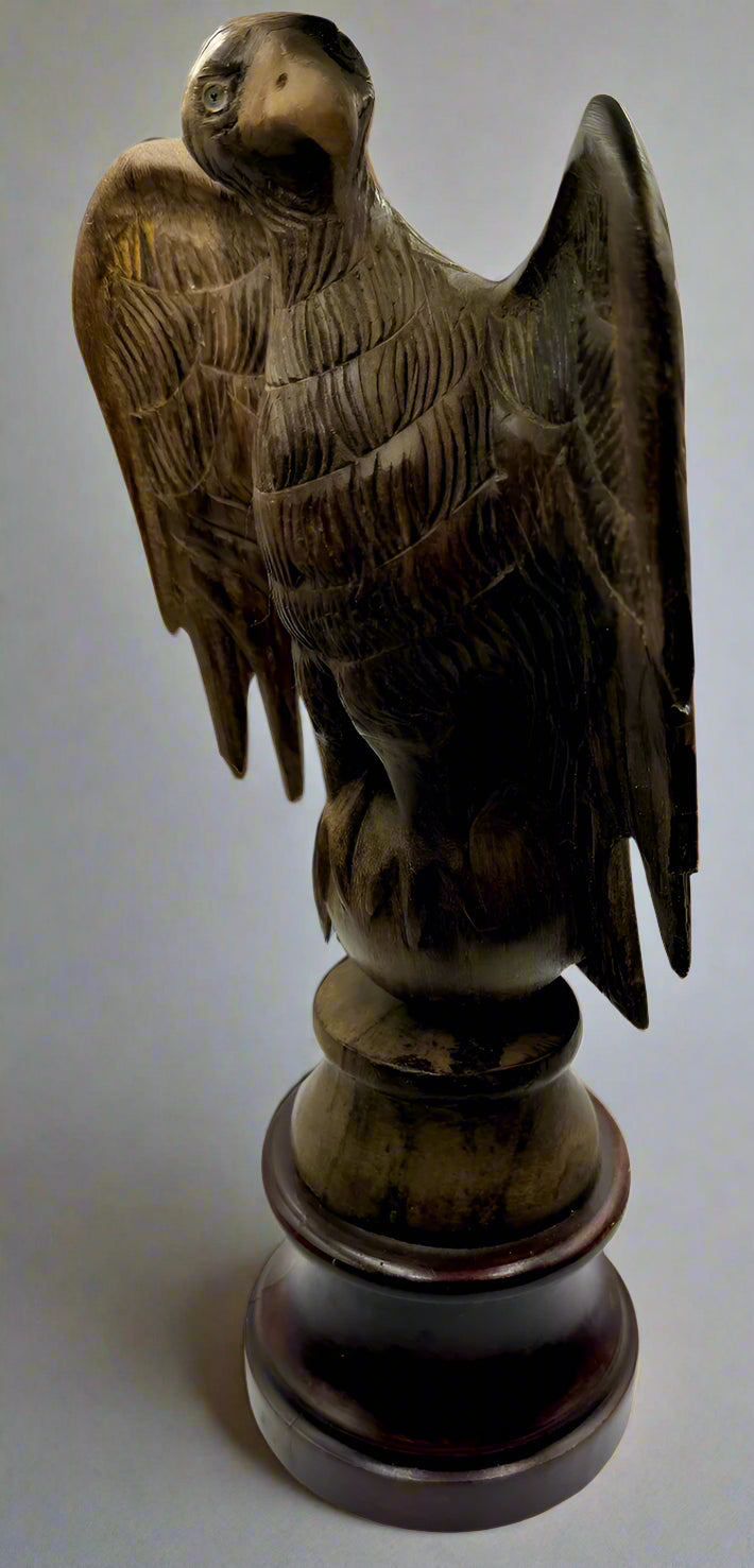 Antique Hand-Carved Wooden Eagle – Ecclesiastical Symbol of St. John, Church Artifact
