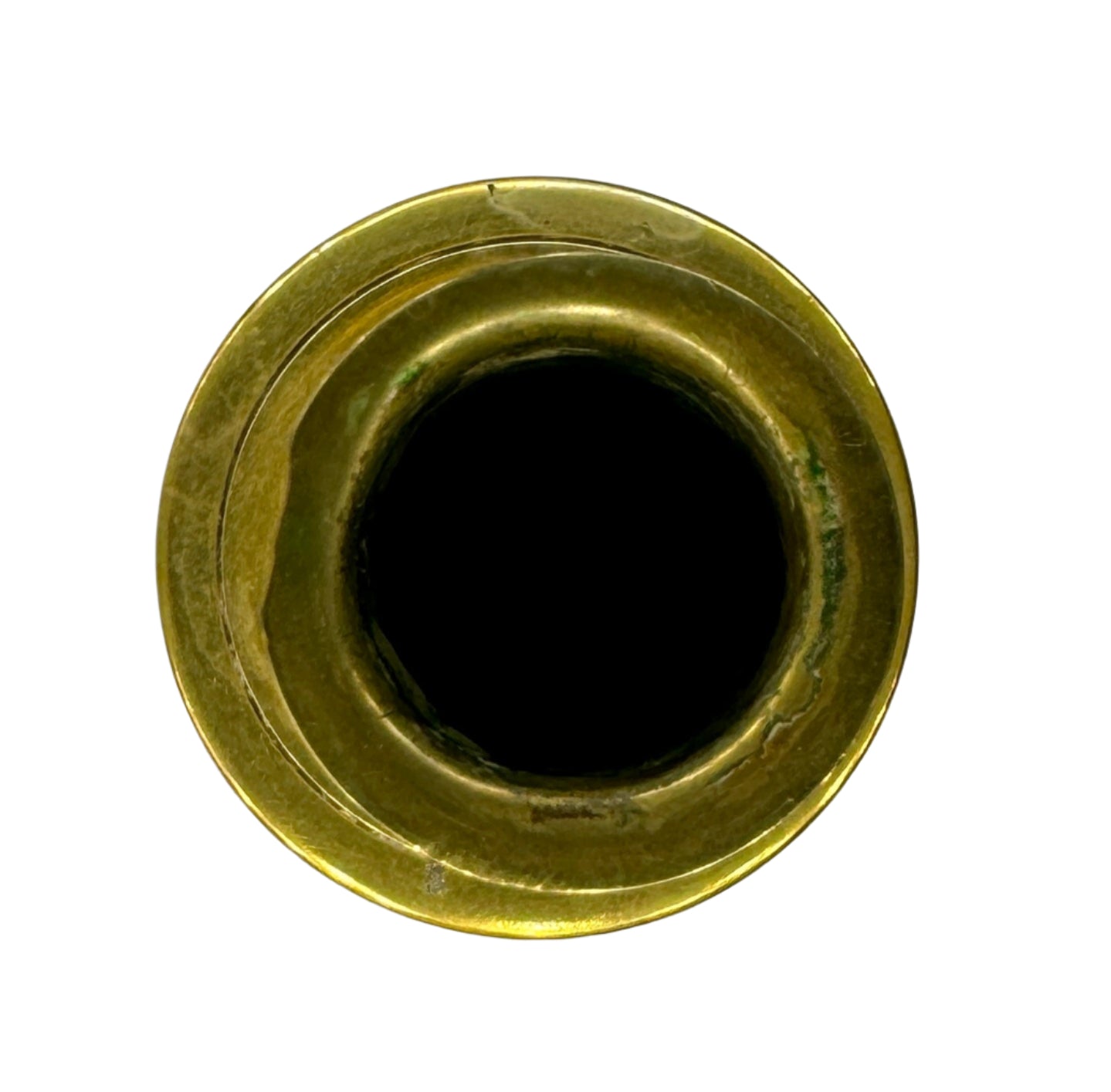 Antique 19th Century Brass Candlestick with Spiral Column