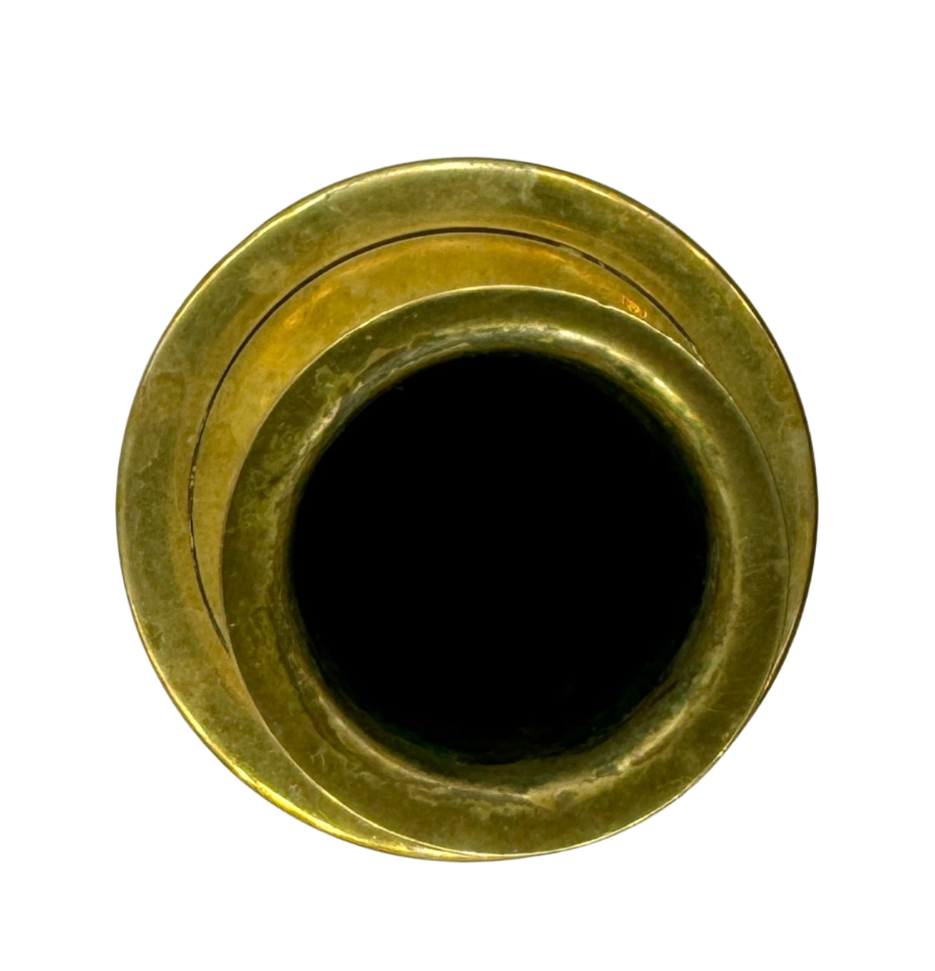 Antique 19th Century Brass Candlestick with Spiral Column