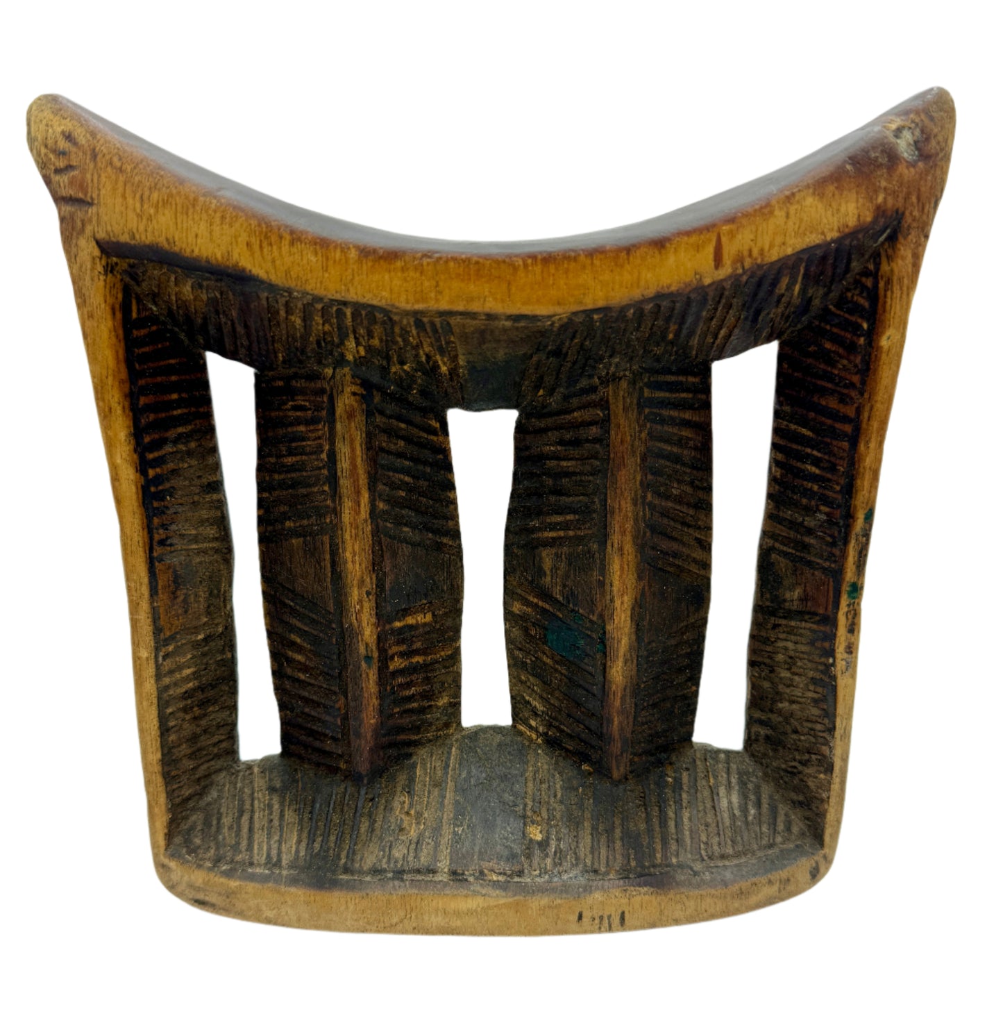 Antique Ethiopian Walaïta Wooden Headrest – A Symbol of Status and Heritage