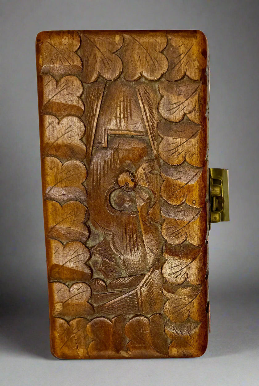 Vintage Chinese Camphor Wood Chest – Hand Carved, 1940s