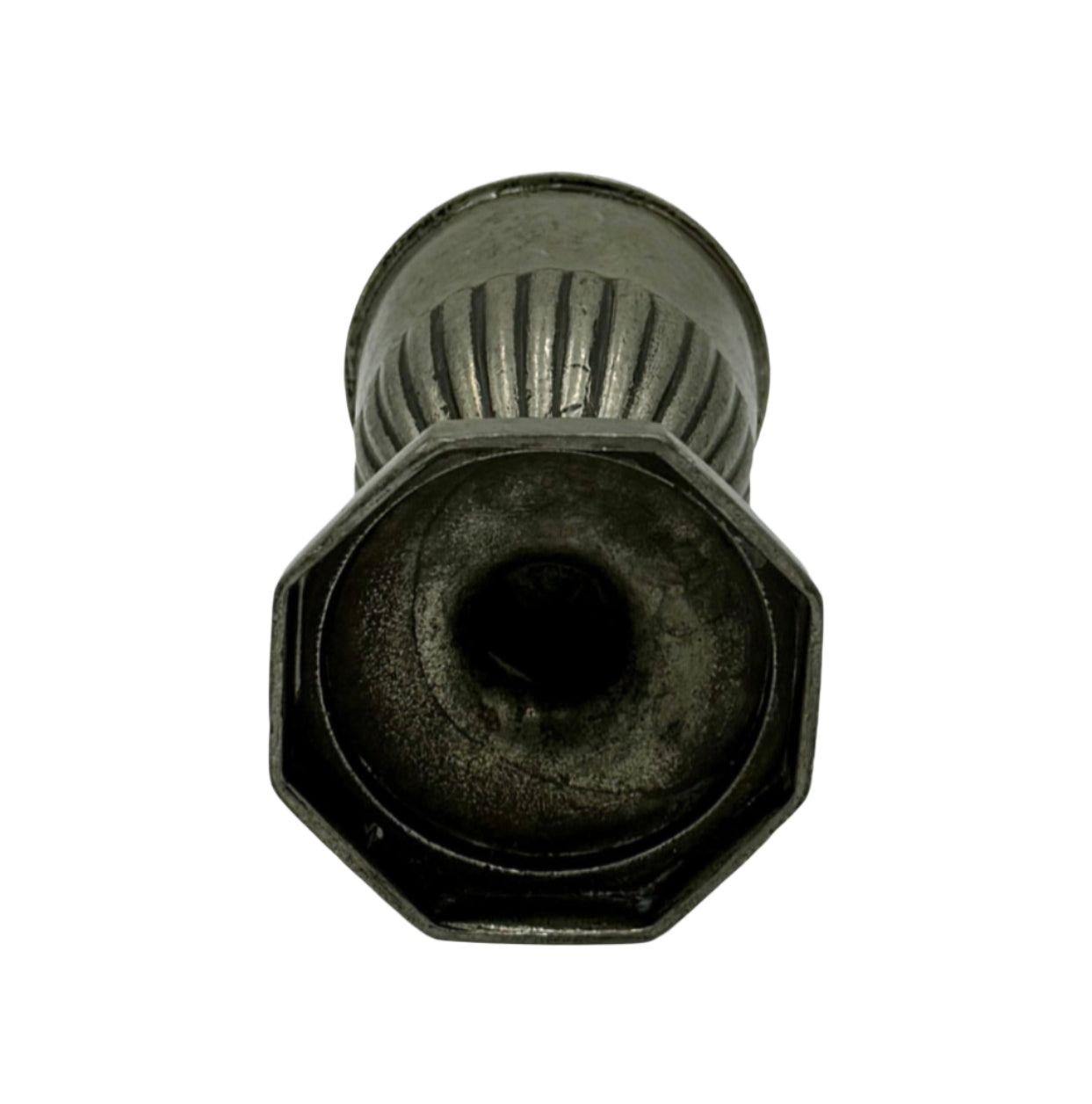 Antique Pewter Salt & Pepper Shaker – Urn Form with Octagonal Base, 19th Century
