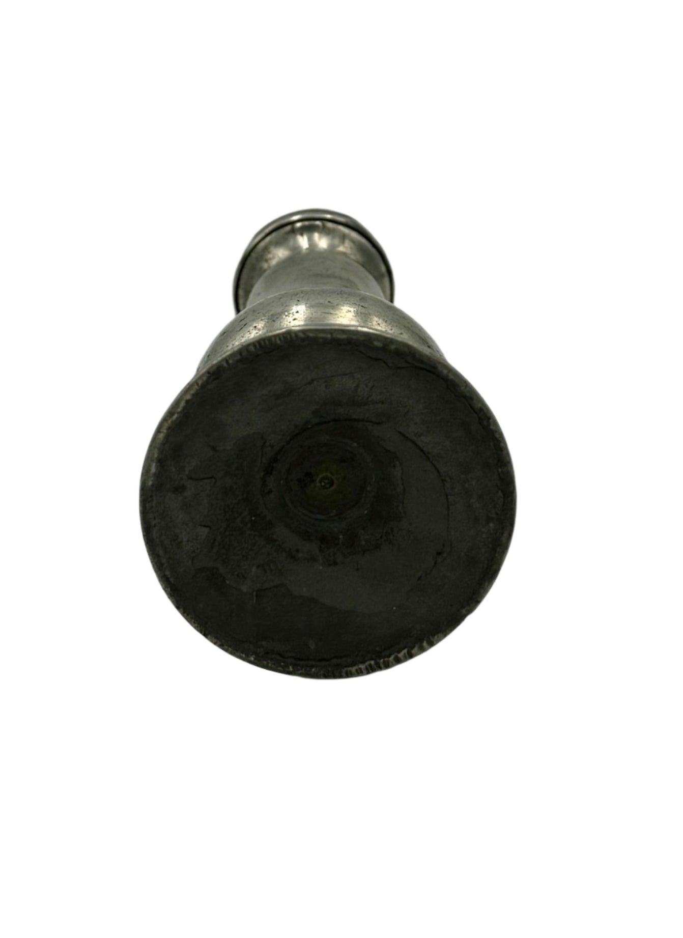 Antique Pewter Salt & Pepper Shaker – Pear-Shaped Form, 19th Century