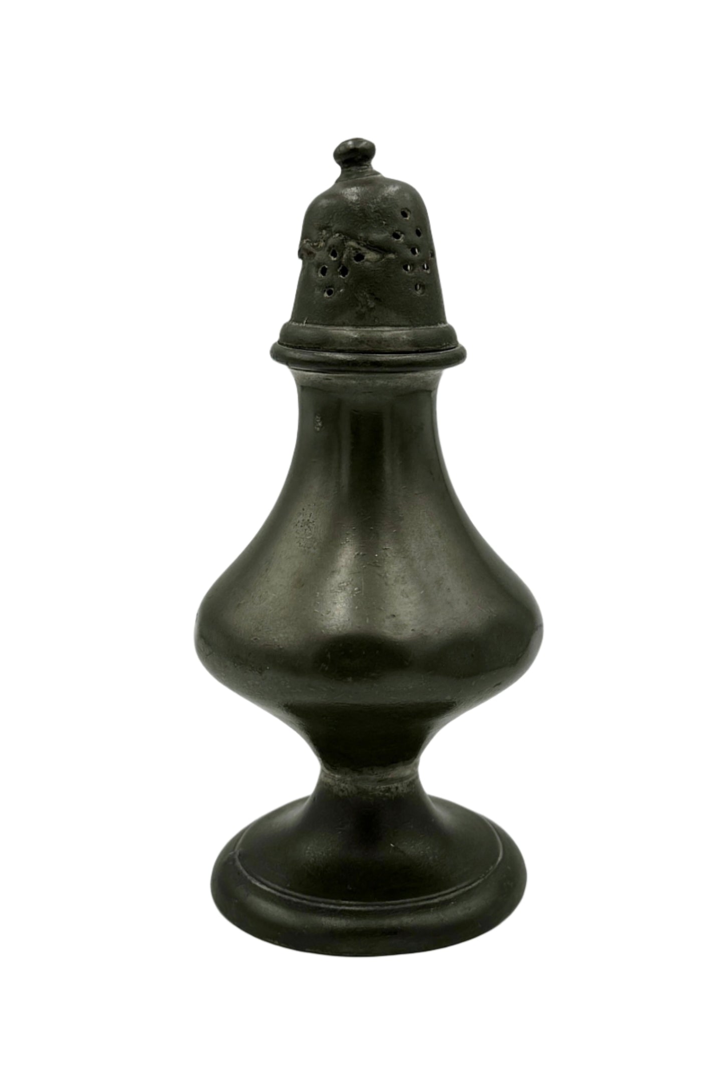 Antique 18th-Century Pewter Sugar Caster / Spice Shaker – European Handcrafted Tableware