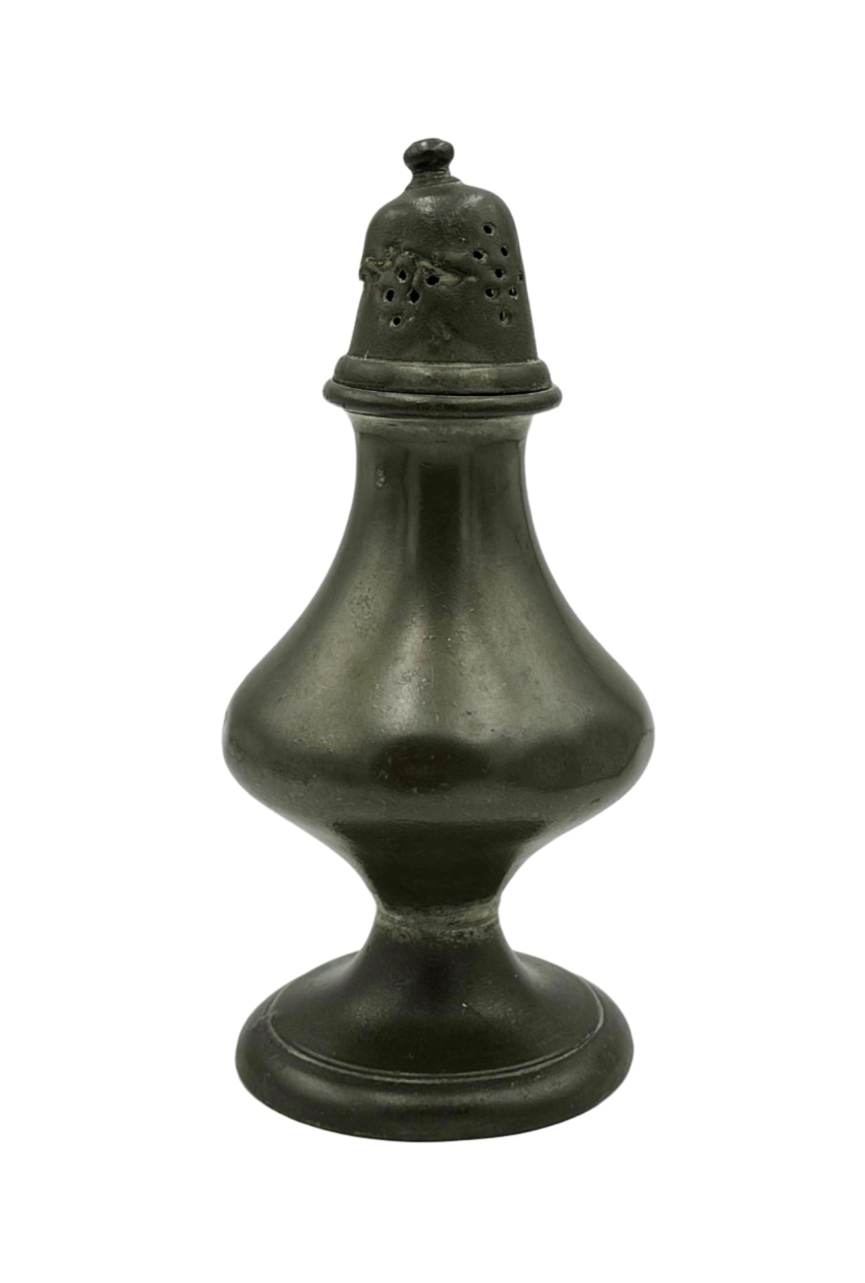 Antique 18th-Century Pewter Sugar Caster / Spice Shaker – European Handcrafted Tableware