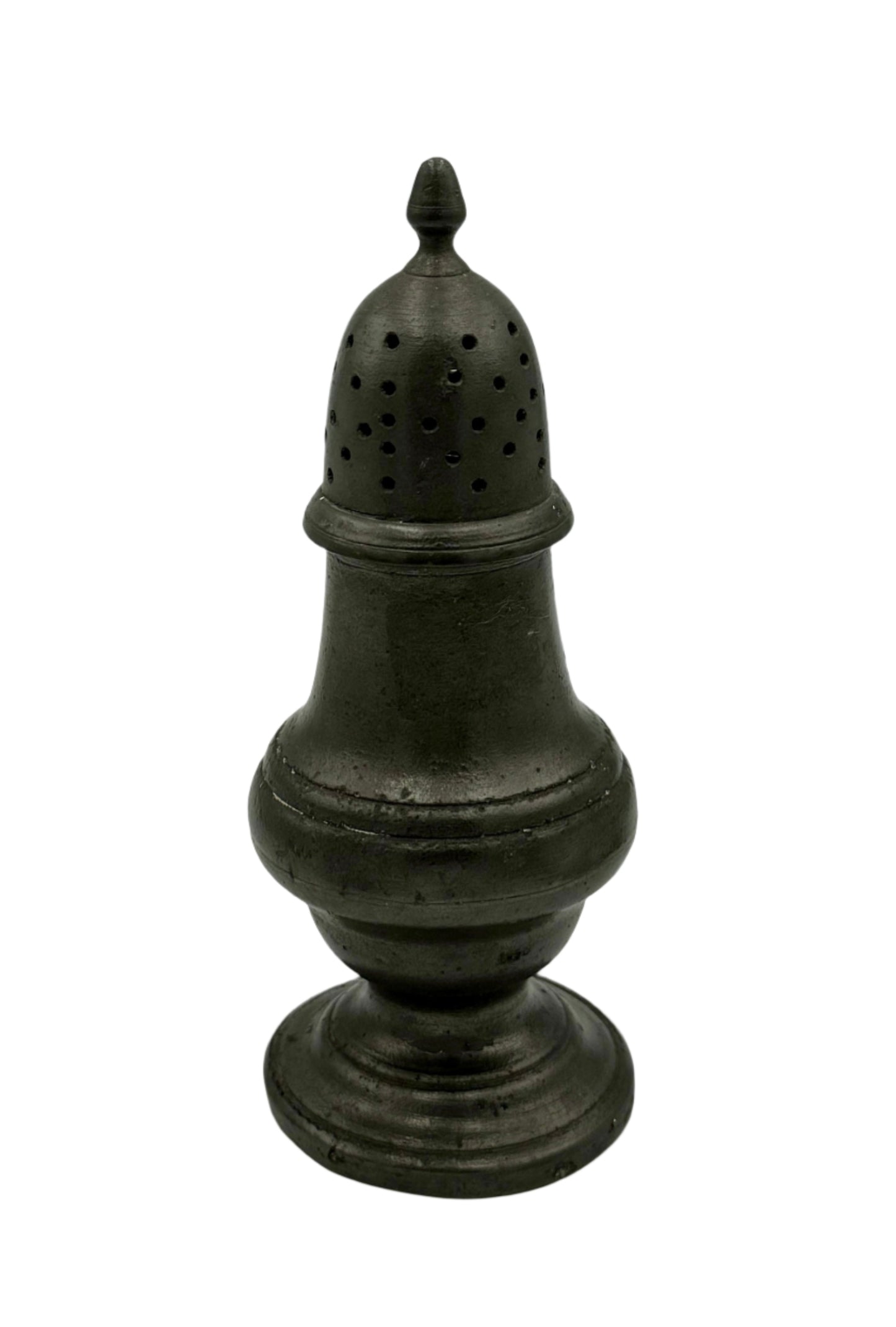 Antique Pewter Salt & Pepper Shaker – 19th Century