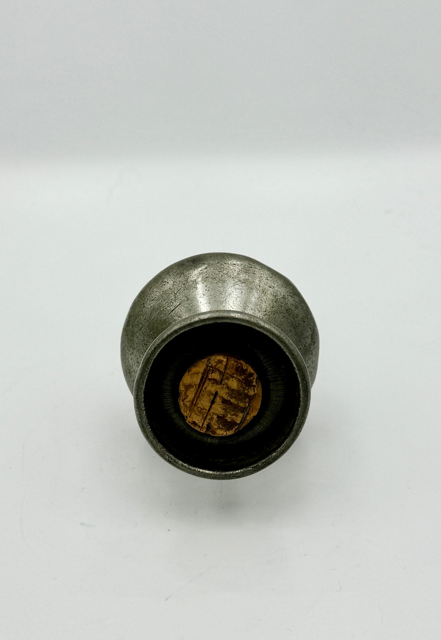 Antique English Victorian Pewter Salt & Pepper Pot – Early 19th Century