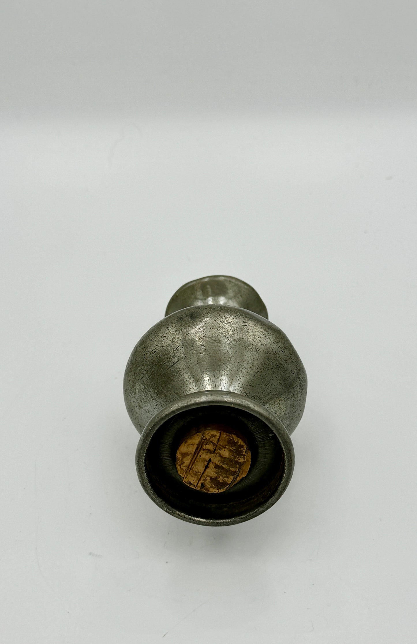 Antique English Victorian Pewter Salt & Pepper Pot – Early 19th Century