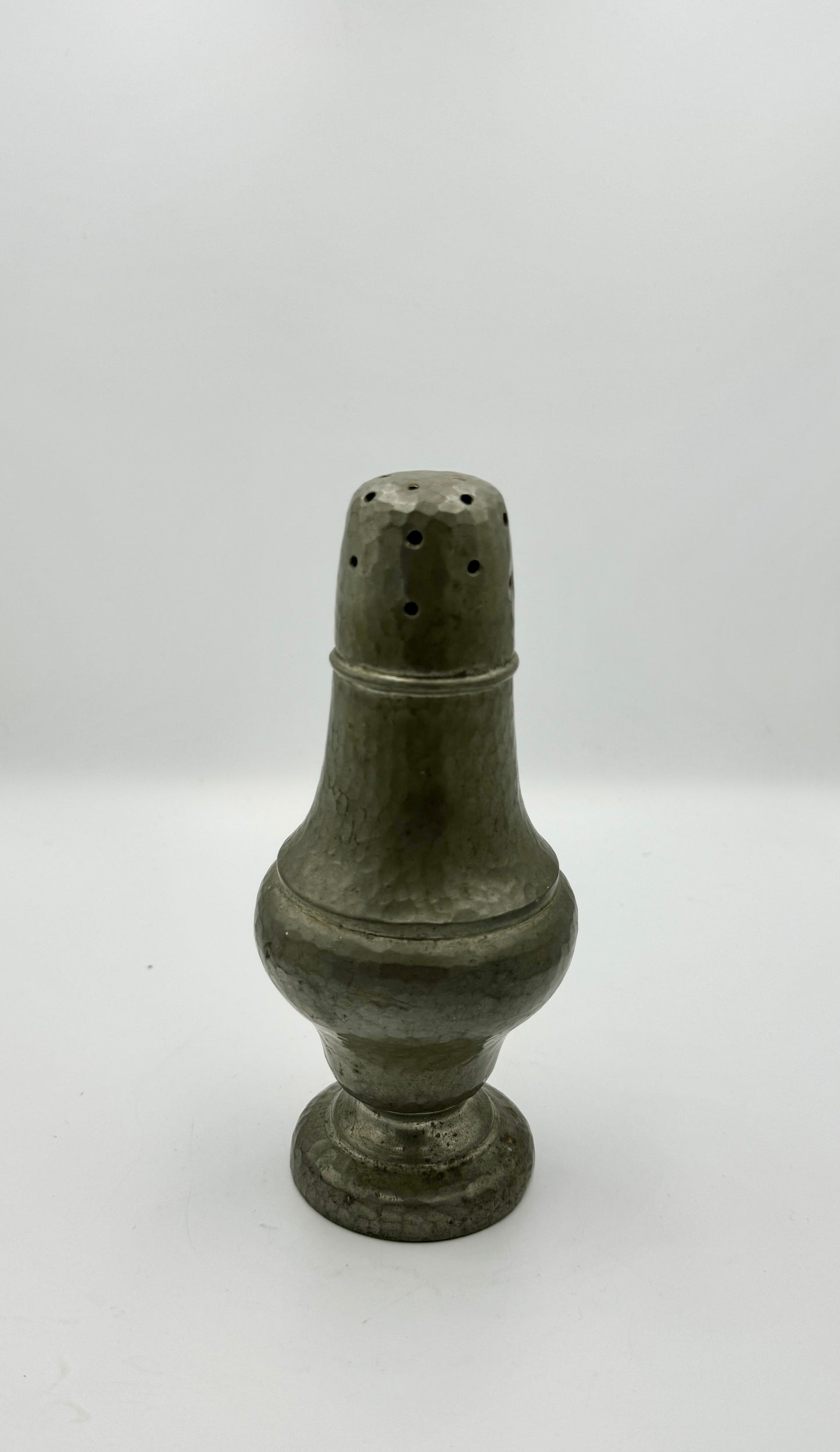 Large Antique English My Lady Pewter Salt & Pepper Pot – Late 19th Century
