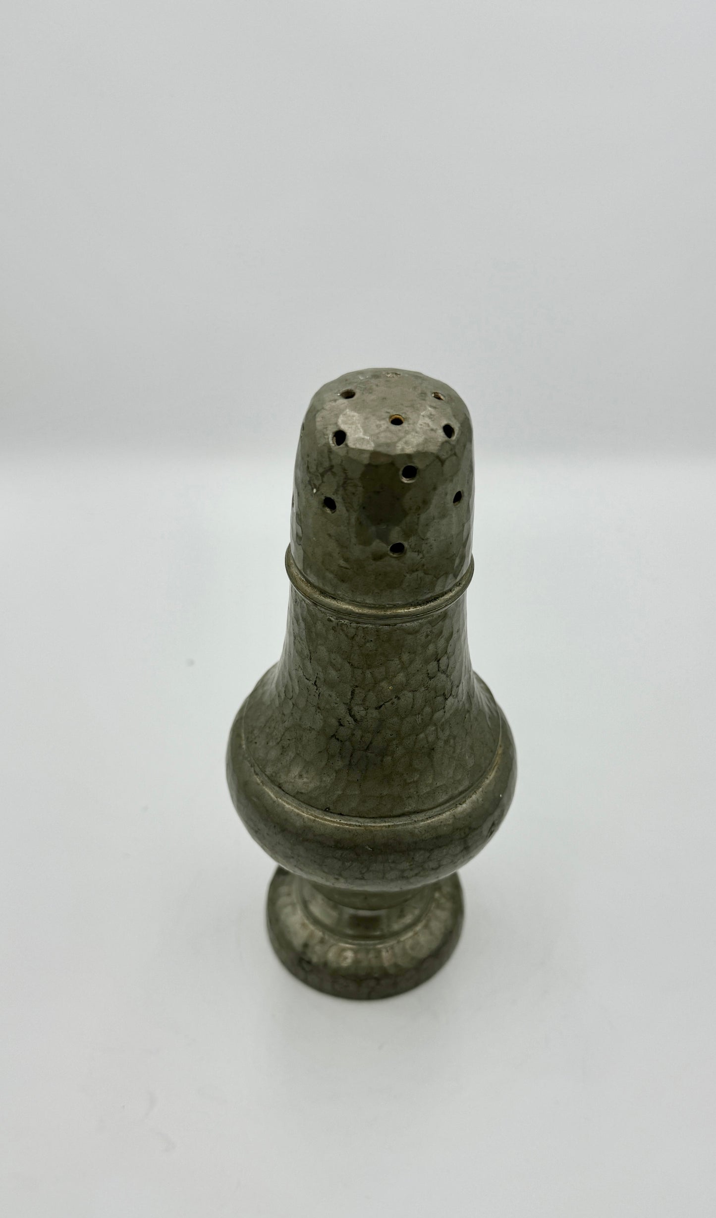 Large Antique English My Lady Pewter Salt & Pepper Pot – Late 19th Century