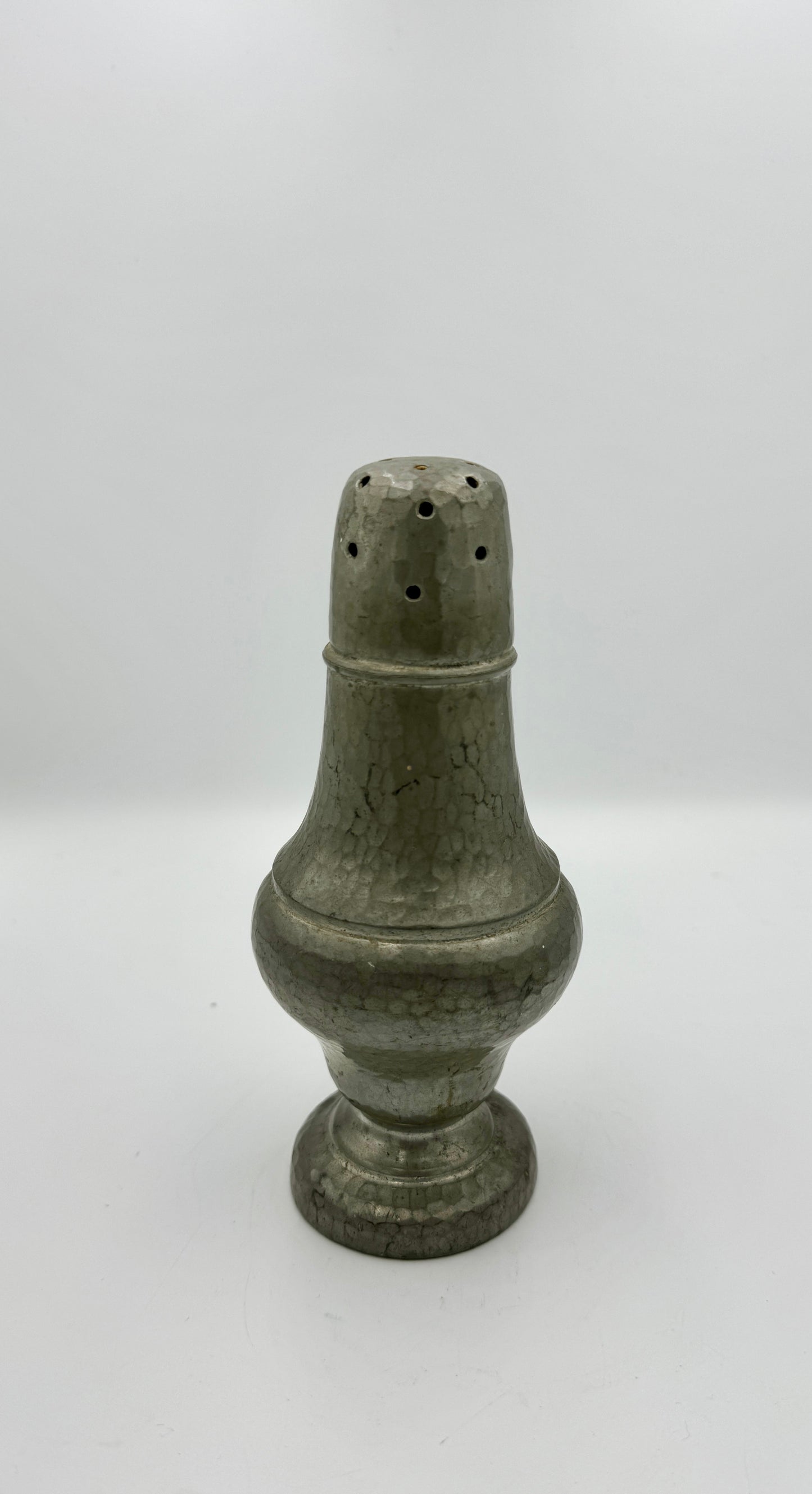 Large Antique English My Lady Pewter Salt & Pepper Pot – Late 19th Century