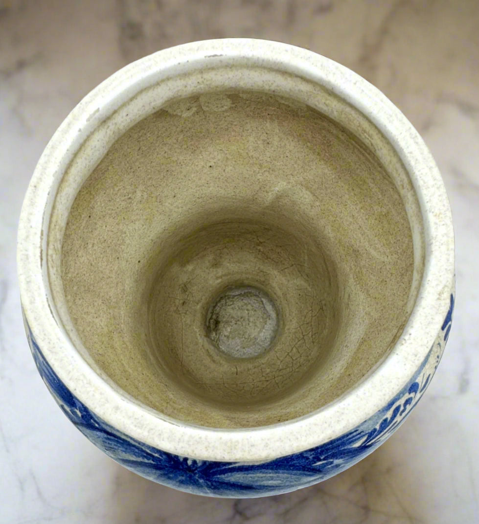 Antique European Apothecary Jar – "Adonis" (18th-19th Century, Likely Westerwald or French Faience)