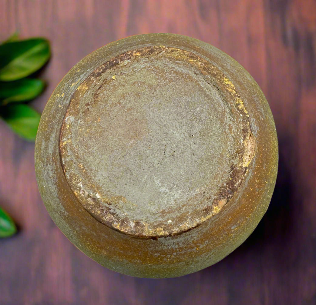 Antique Handcrafted Ceramic Jar – A Century-Old Rustic Treasure