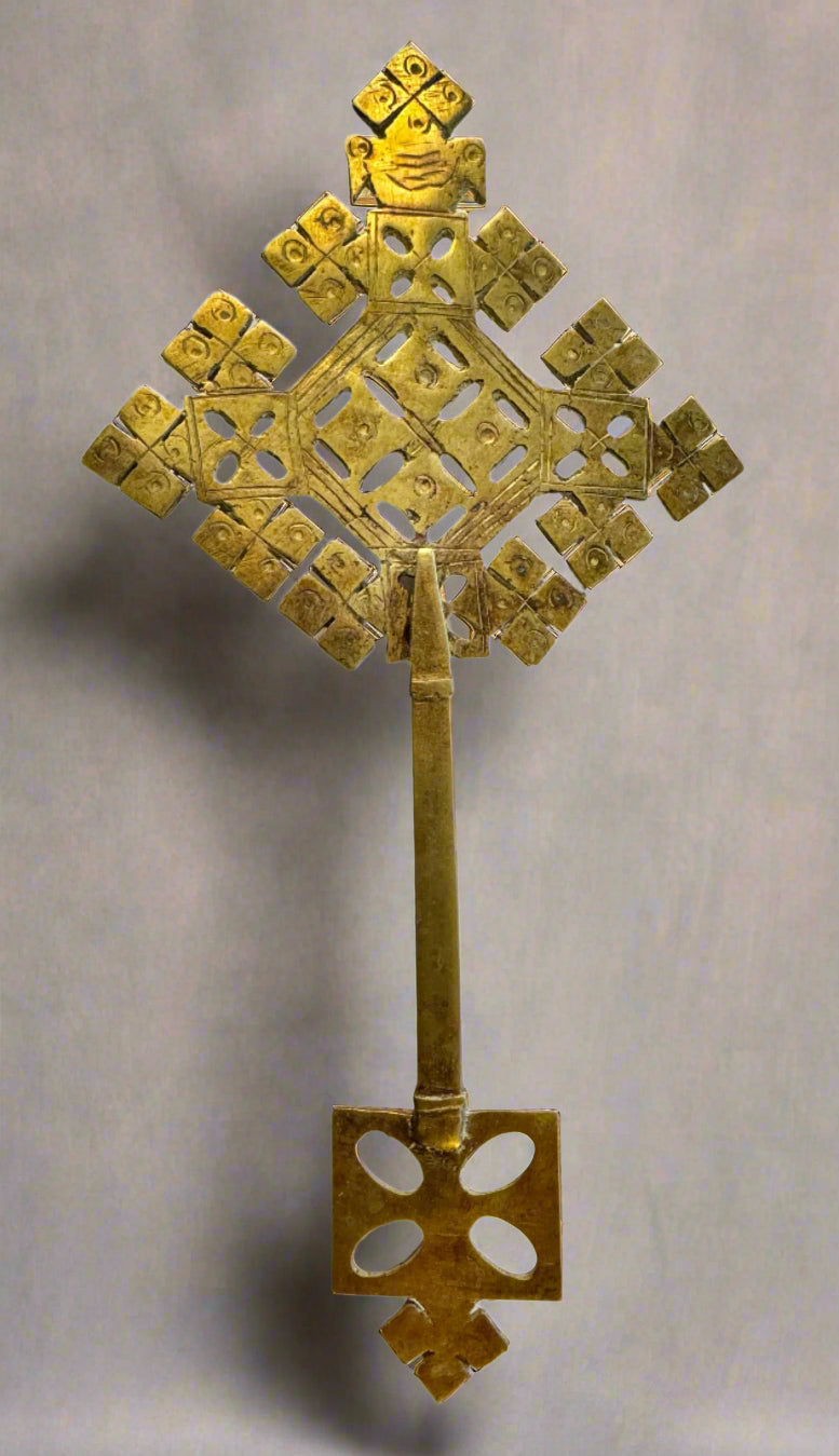 Handmade Ethiopian Hand Cross – Orthodox Coptic Christian Blessing