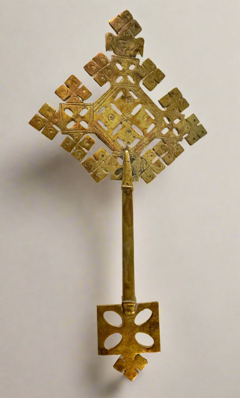 Handmade Ethiopian Hand Cross – Orthodox Coptic Christian Blessing