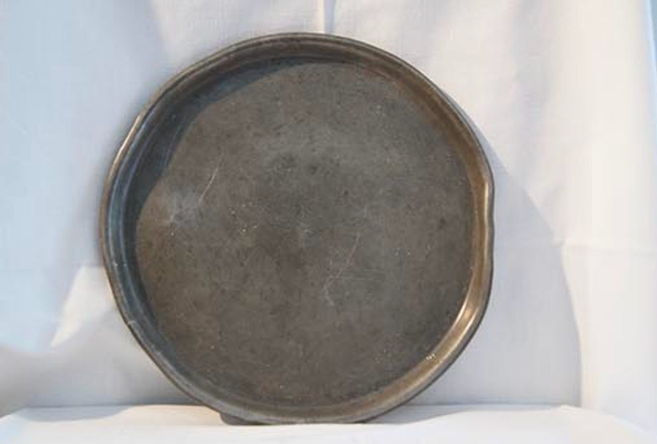 Early 19th Century Antique Pewter Service Tray/ Dish