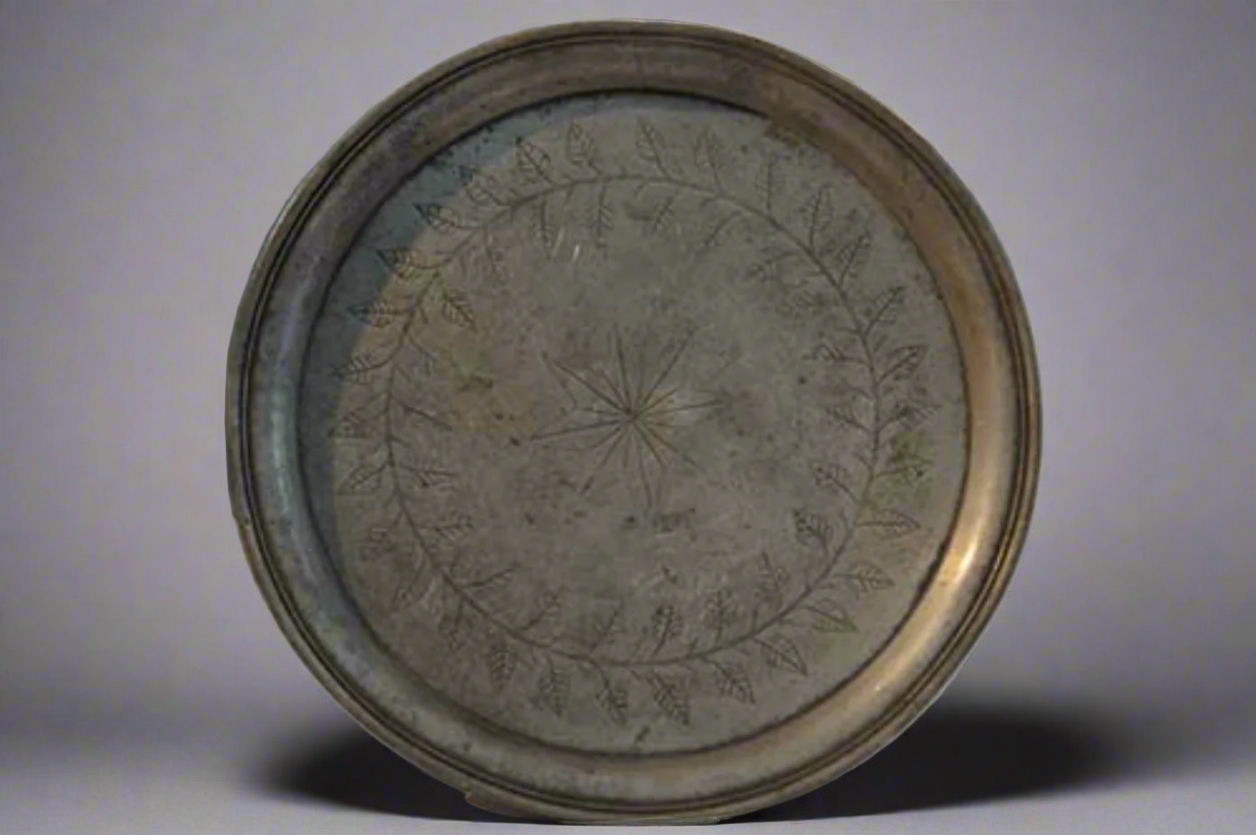 19th Century Pewter Round Dish