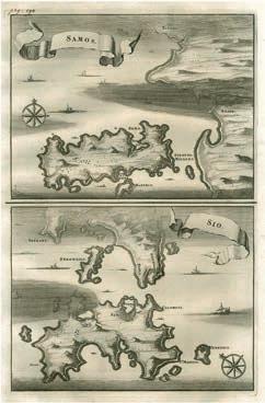 Copper Engraving, "DAPPER Olfert, SAMOS / SIO", 1688.