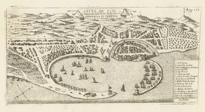 Citta Di Scio ma Conquistata dalle Armi Della Seren: Republica Venetia li. 15. Settembr. 1694