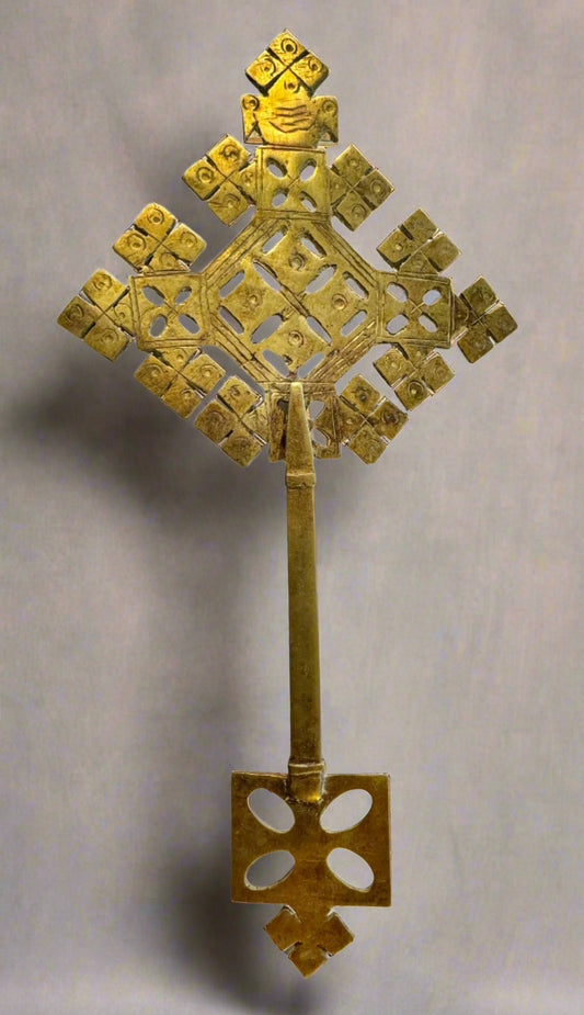 Handmade Ethiopian Hand Cross – Orthodox Coptic Christian Blessing