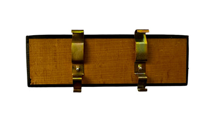 Original Mercedes-Benz 350 SEL W116 Interior Trim Badge | Genuine Wood & Leather-Rubber Panel | 1970s Classic